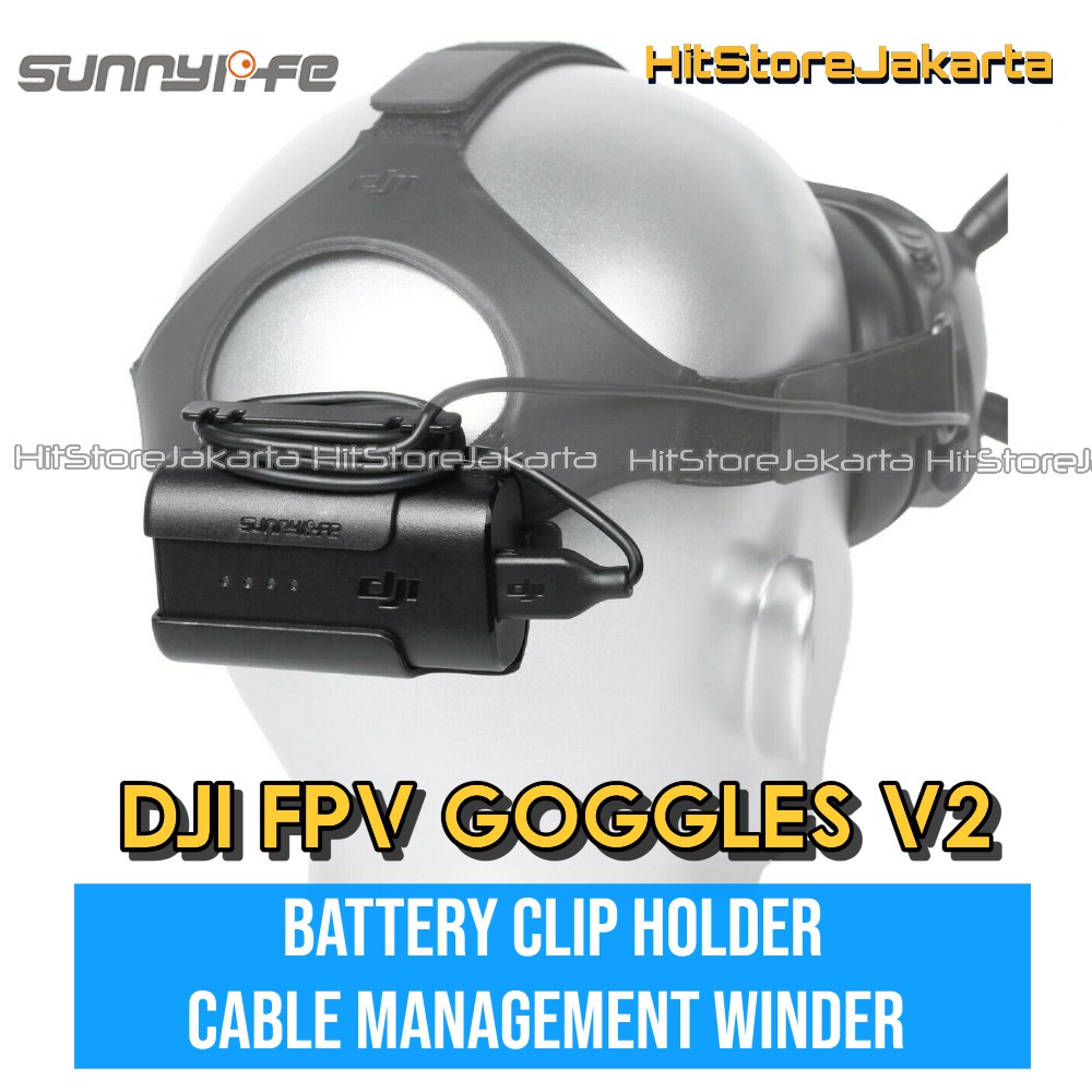 Holder Baterai DJI FPV Avata Goggles V2 Battery Clip With Cable Management Winder Battery Case Goggl