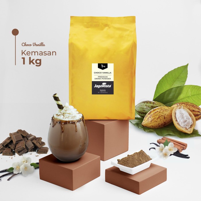 

DISKON - (BISA COD) Premium GOLD Choco Vanilla ( Bubuk Minuman / Bubble Drink Powder )