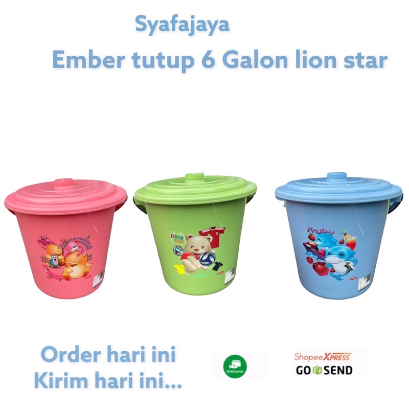 LION STAR - EMBER PLASTIK TUTUP  6 GALON