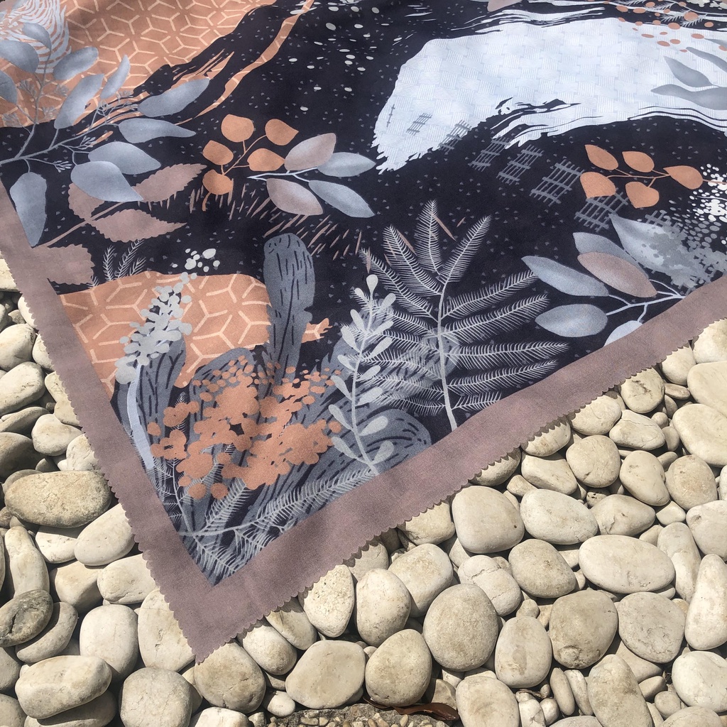 JILBAB MOTIF HIJAB SEGIEMPAT VOAL MOTIF PREMIUM JILBAB PRINT LASERCUT KERUDUNG SEGIEMPAT MOTIF MURAH-Xena