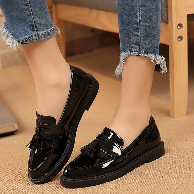 SEPATU WANITA LOAFER / SEPATU DOCMART BEST SELLER PREMIUM 004