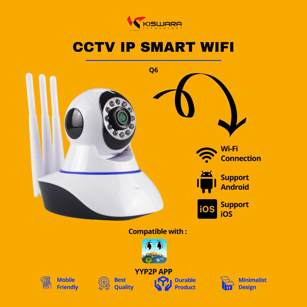 PROMO KAMERA CCTV PTZ Wifi Smart Camera 1080P-2.0MP - Q5 [V380] KlikVape Bandung Grab/Gosend Bisa