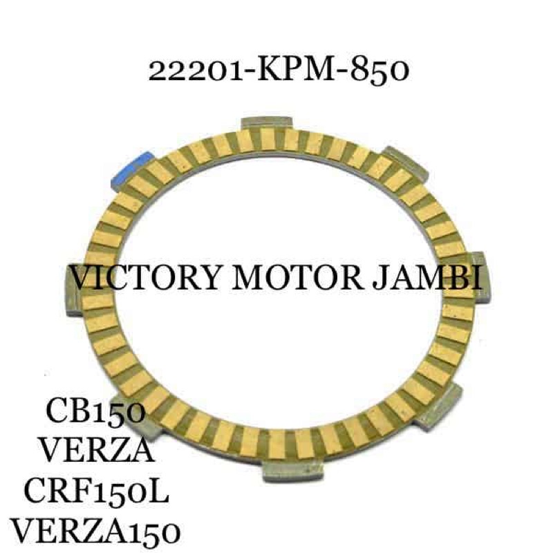 KAMPAS KOPLING DISK CLUTCH VERZA 22201-KPM-850 HONDA AHM