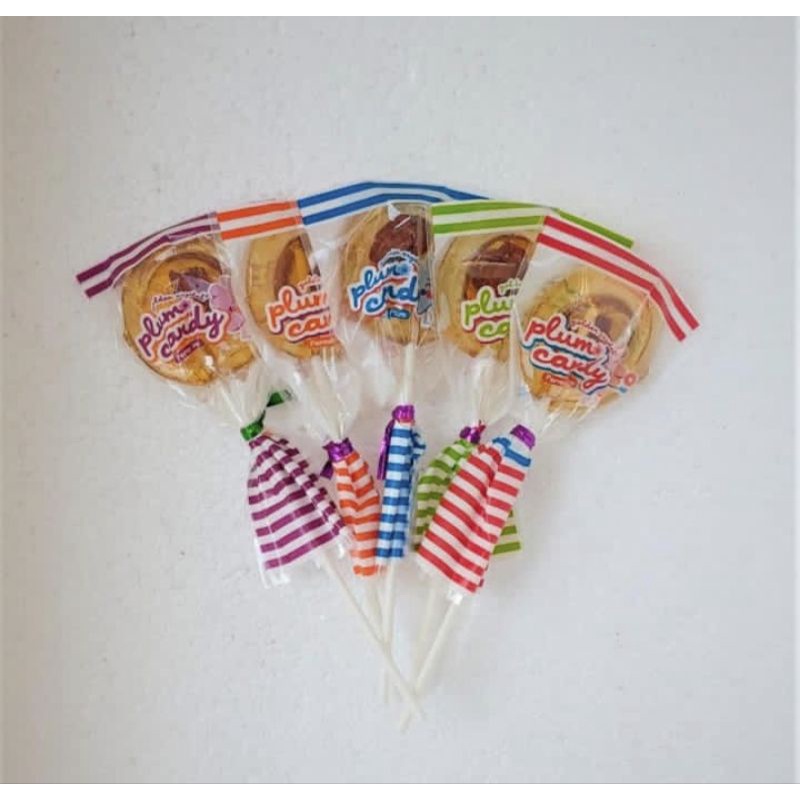 Grosir Permen PLUM CANDY stick / plum candy lollipop permen kiamboi gula permen jadul