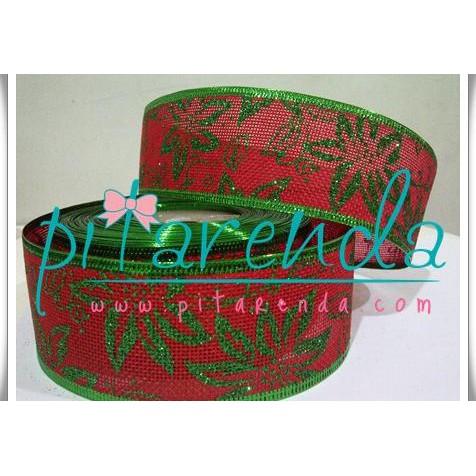 

Pita-15 : Pita Natal Pinggir Kawat Import 5Cm (Per Meter)