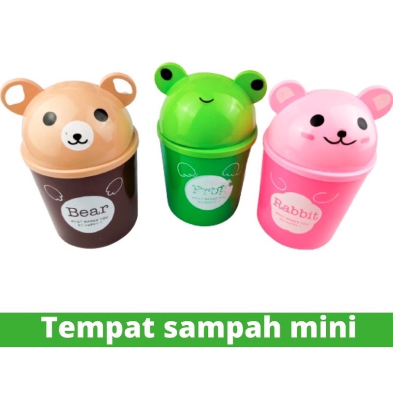 BAK sampah mini/tampat sampah mini/tempat sampah karakter/tempay sampah warna/tempat sampah calista/