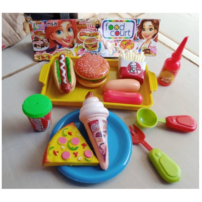 Mainan masak masakan food court / mainan anak perempuan ks67-2