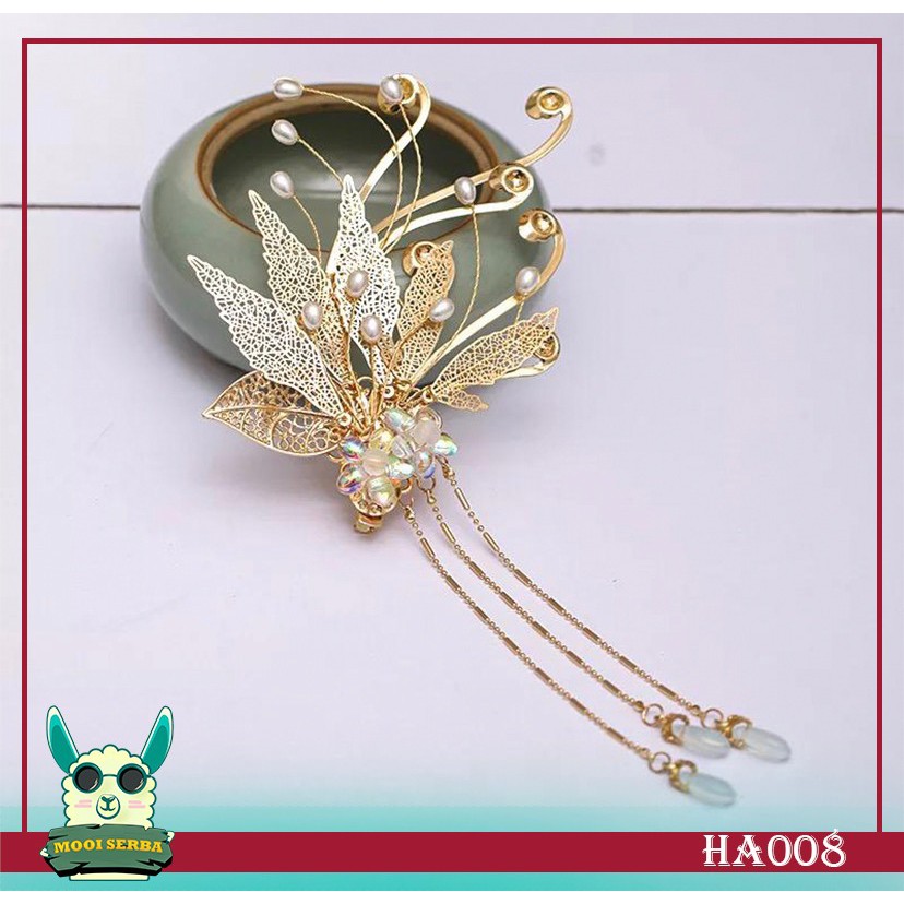 bride - wedding earpiece/ hairpiece / hiasan rambut pengantin HA008