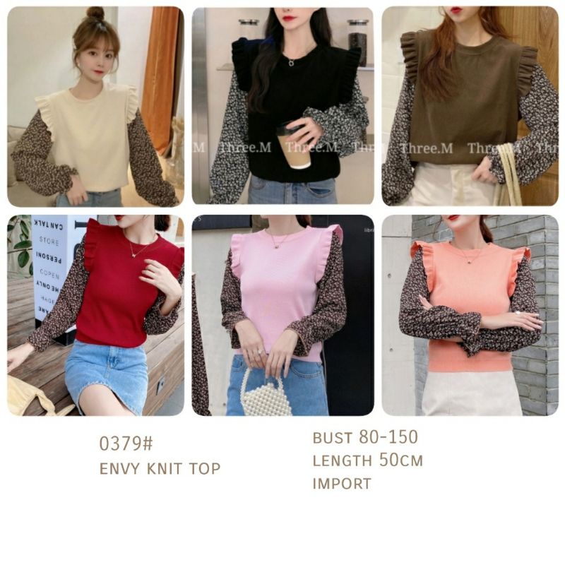0379# ENVY KNIT TOPS IMPORT