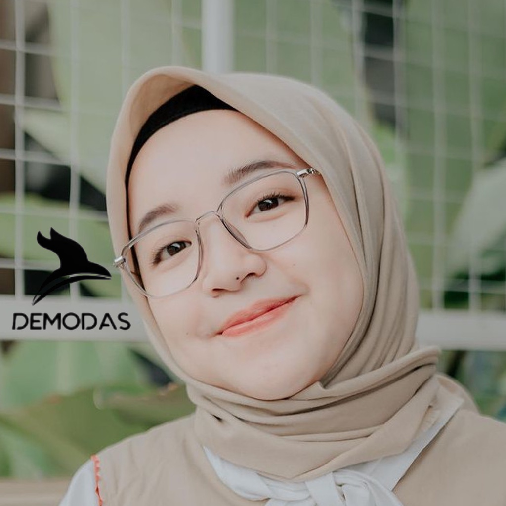DEMODAS DG2189 Kacamata Tipis Lensa Photocromic Bluecromic Antiradiasi Blueray Minus Normal Silinder
