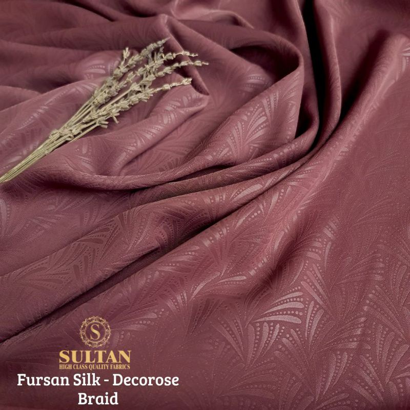 Kain Abaya Sultan Furusiyah Silk Emboss Braid, Fursan Silk (nama lama), kain fursan, kain gamis, kai
