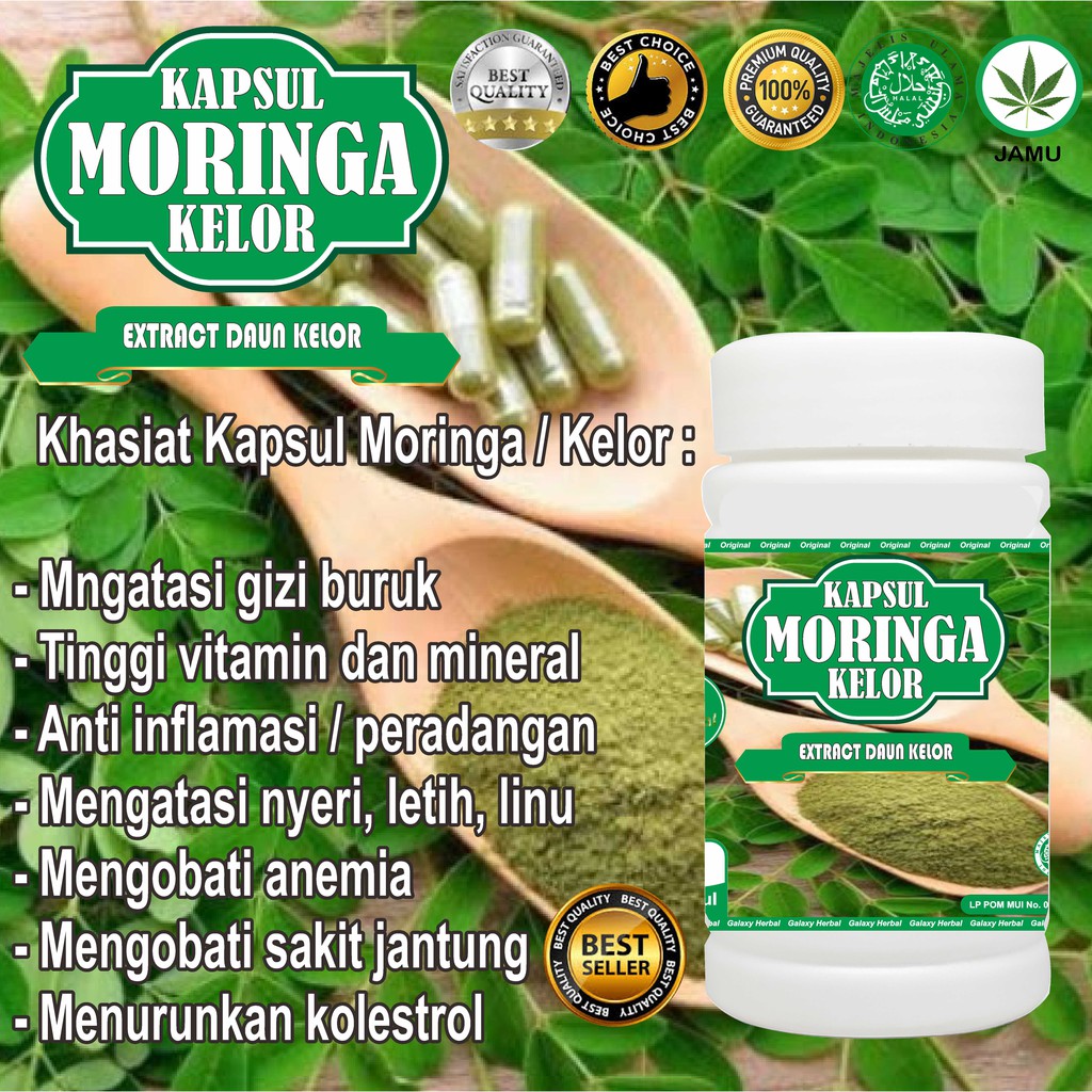 JAMINAN ORIGINAL Moringa GALAXY Pro Moringa Kapsul Daun Kelor Kapsul kelor Ekstrak daun Kelor Ash