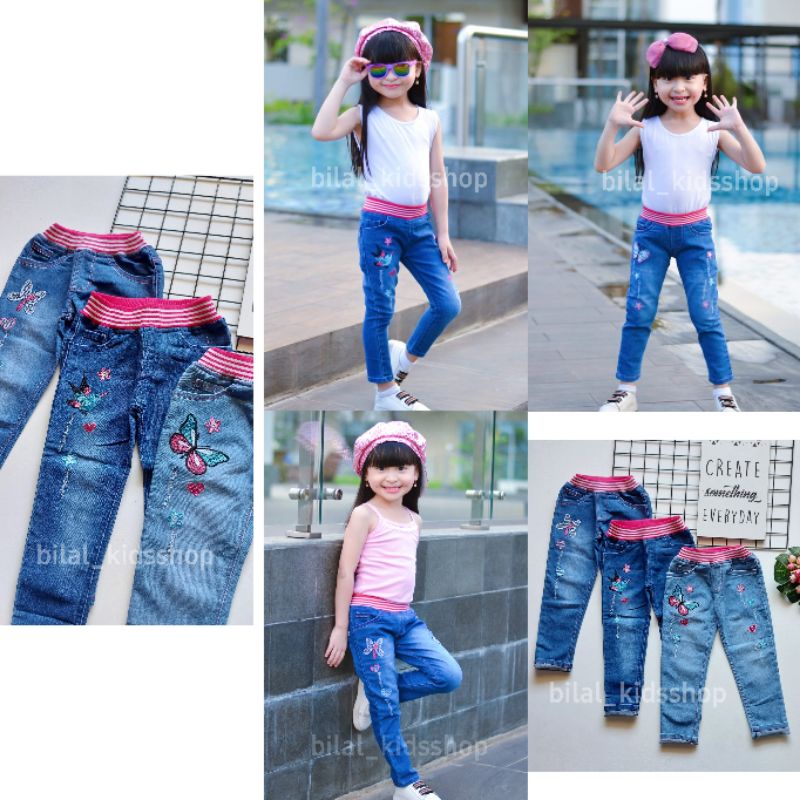 CELANA JEANS PANJANG ANAK PEREMPUAN 1-12TH