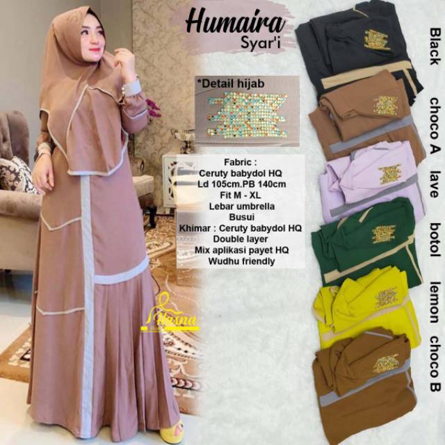 Humaira syar'i set mewah