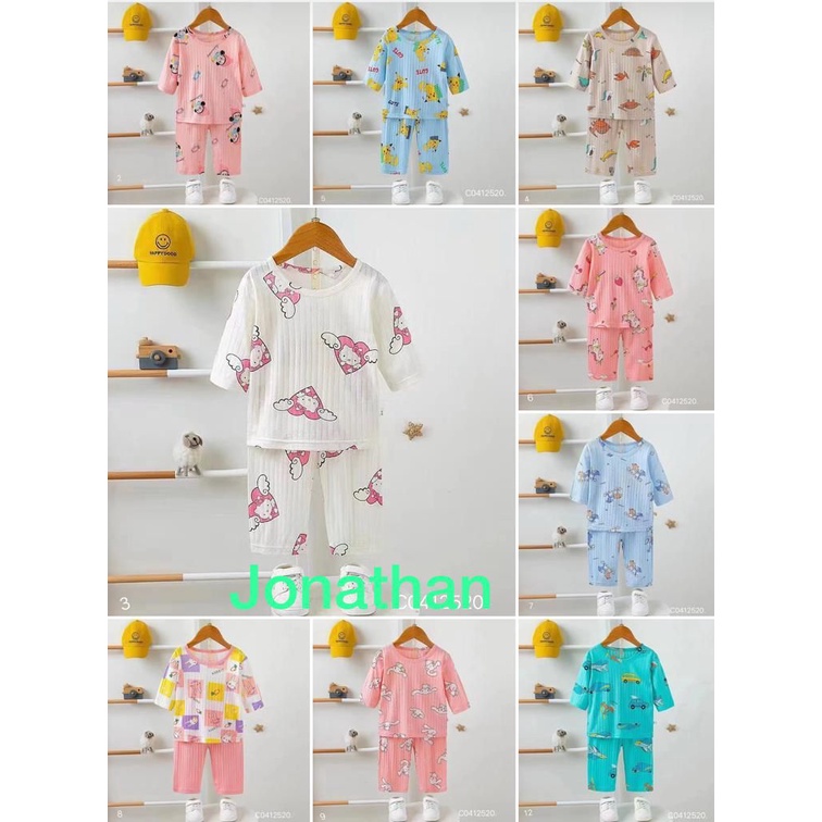 baju tidur anak anak usia 3-6 tahun / pakai tidur import / piyama anak