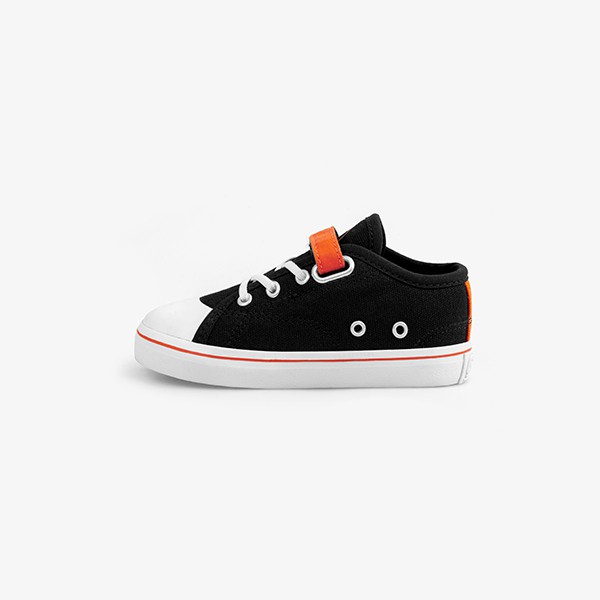 Geoff Kids - Timeless Kids Black Orange | Sepatu Anak | Sneakers-1