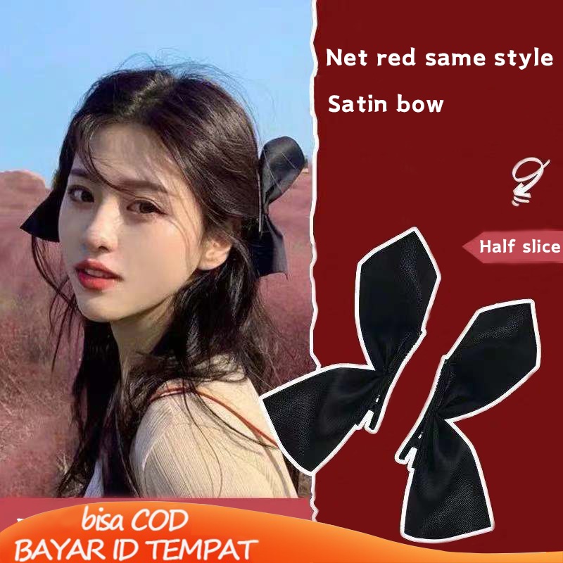 COD❤️2PCS/Set Jepit Rambut Busur Korea Gaya Kecil Lucu Aesthetic Warna-warni Elegan Untuk Wanita Fashion Murah-cl