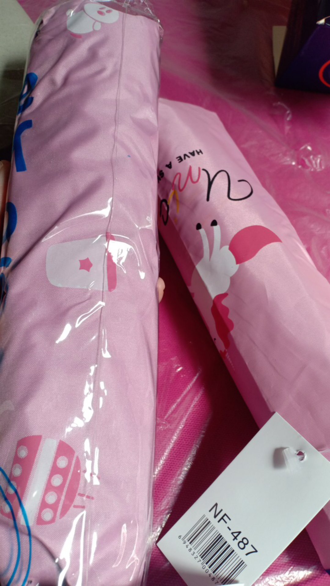 Payung Lipat 4 Fancy Motif Rabbit & Cake Anti Uv
