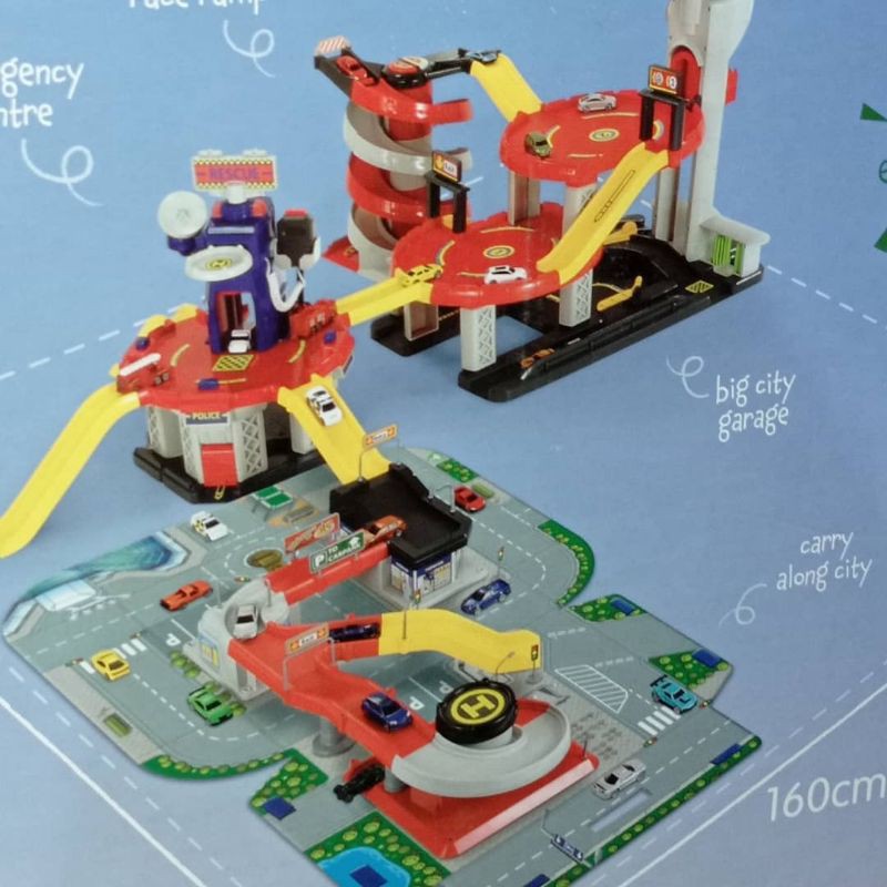 preloved elc big city garage 4set