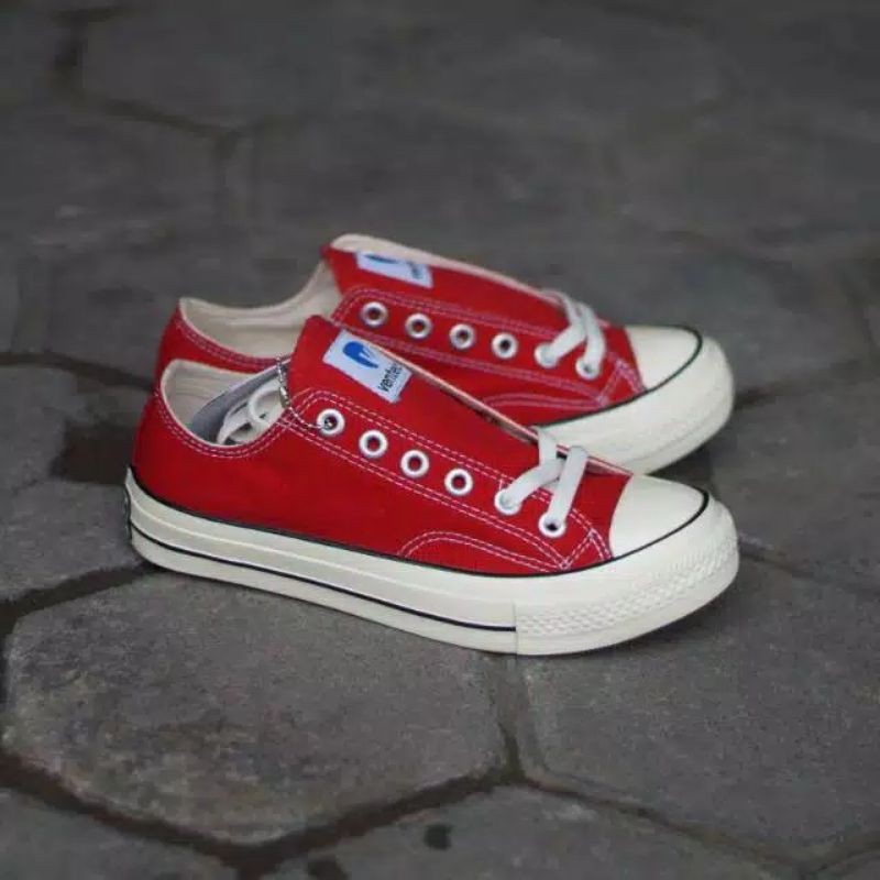 sepatu VENTELA BTS 70's low merah original produk lokal Indonesia terlaris dan termurah di Indonesia