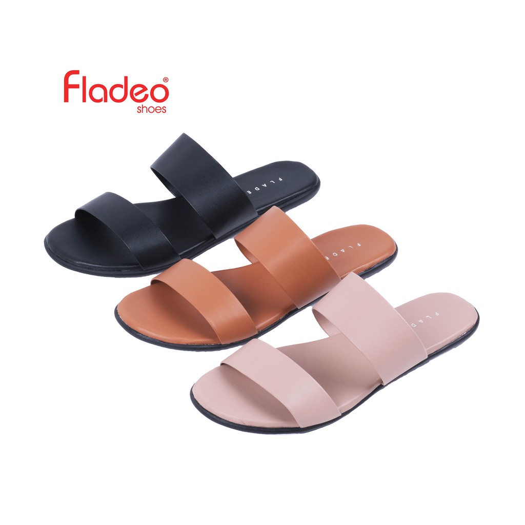 Sandal Wanita Fladeo G20/LDS276-3TP/Sandal Teplek Slide Wanita [ Flat Slippers ] (L7O5) Sepatu Heels
