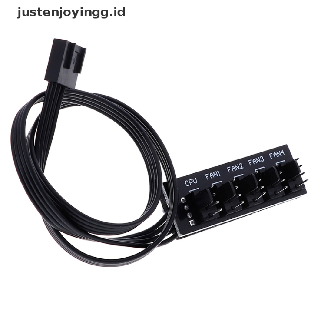 Kabel power adapter splitter 1 Ke 5 4pin molex TX4 PWM Ukuran 40cm Untuk Kipas Pendingin CPU