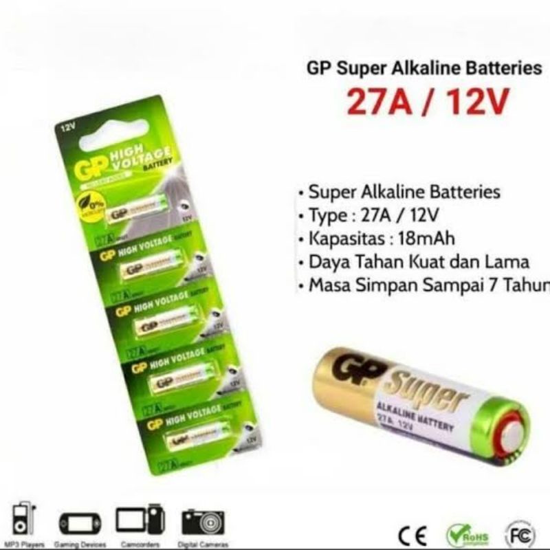 KARUNIA JAM - Baterai GP27 GP23 Baterai GP27 GP23 12v Baterai remote mobil GP27 GP27a GP23A