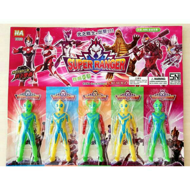 Super Toys Mainan  Action Figure Ultraman  dan Power Ranger 