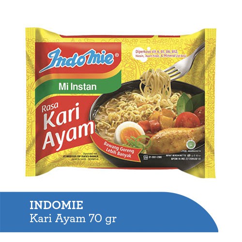 

Indomie Kari Ayam 70 gr