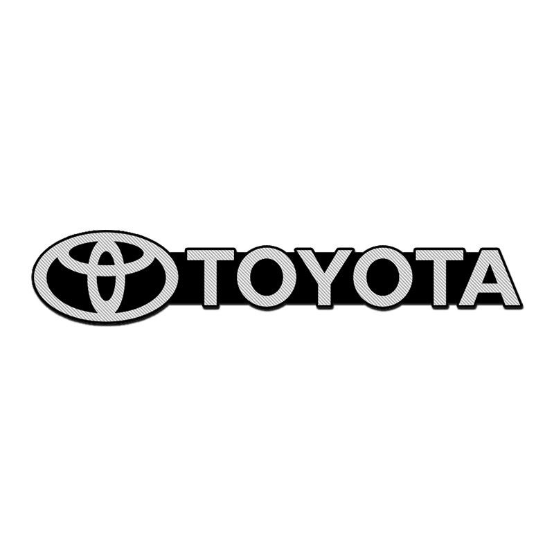 4pcs Stiker emblem / badge 3D Bahan aluminum Untuk speaker stereo Toyota