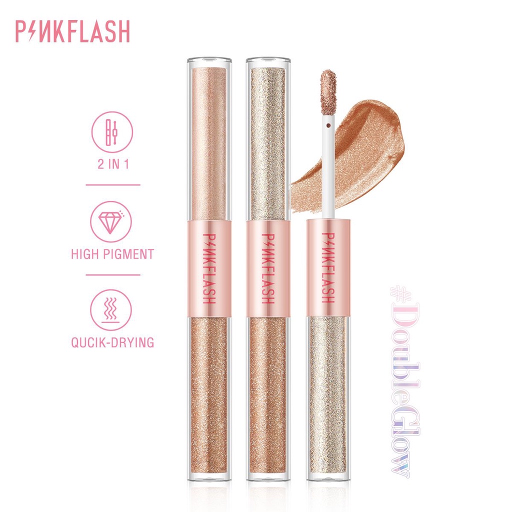 ❤ MEMEY ❤ PINKFLASH All Glow Eyeshadow Liquid PF-E18 | Glitter Shimmer