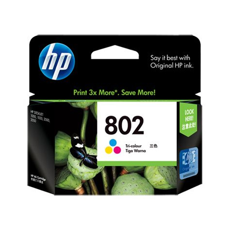 

TGR540S1 Tinta Hp 802 Xl Colour 3X More Pages Original , Tinta Printer E57Dtgfe