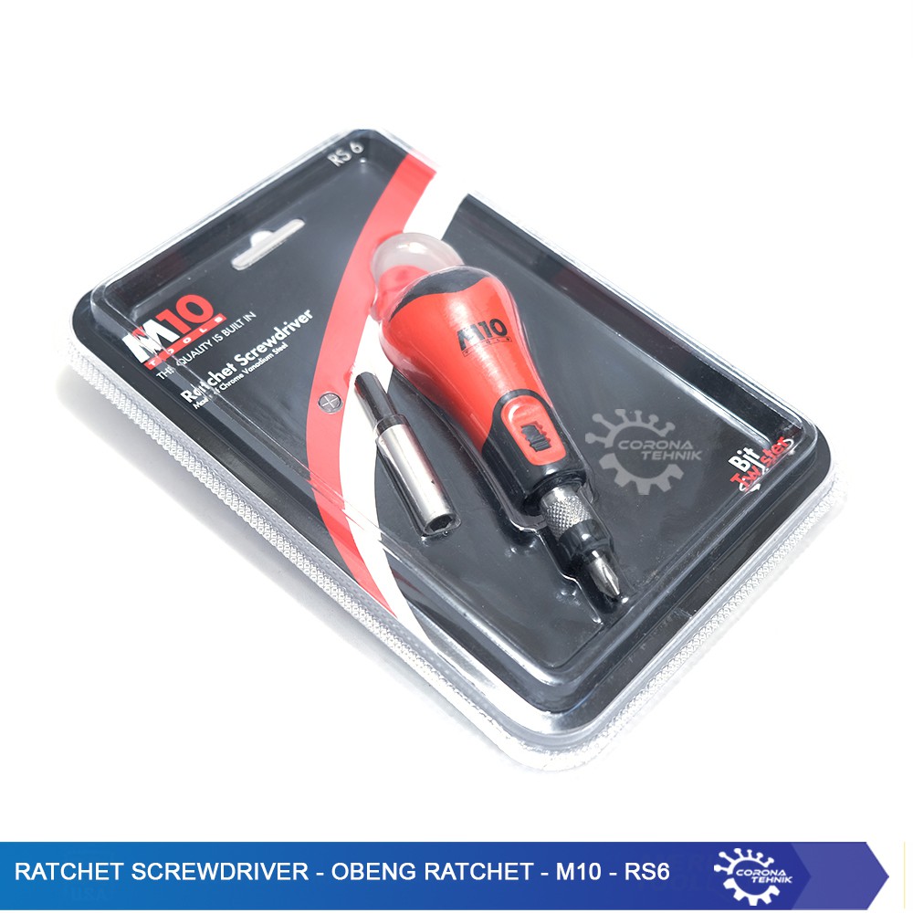 M10 - RS6 - Ratchet Screwdriver - Obeng Ratchet