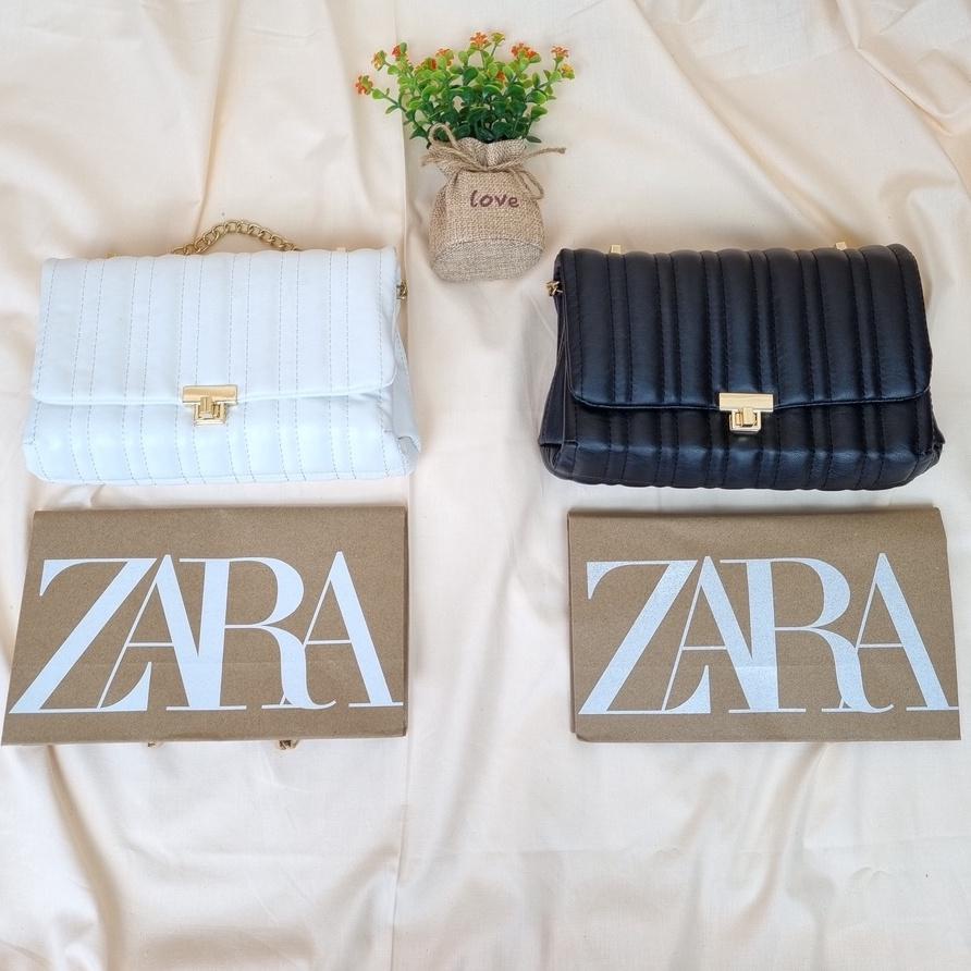 ♗ TAS ZARA SELEMPANG WANITA QUILTED SMALL MIDI CROSSBODY ✥