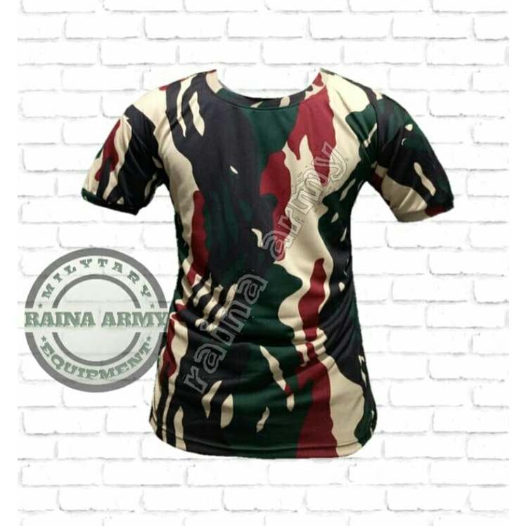 kaos dryfit kaos jersey dryfit lengan pendek loreng kopasus