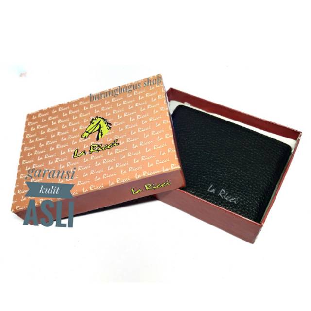 Dompet kulit asli pria laki laki import branded La Ricci