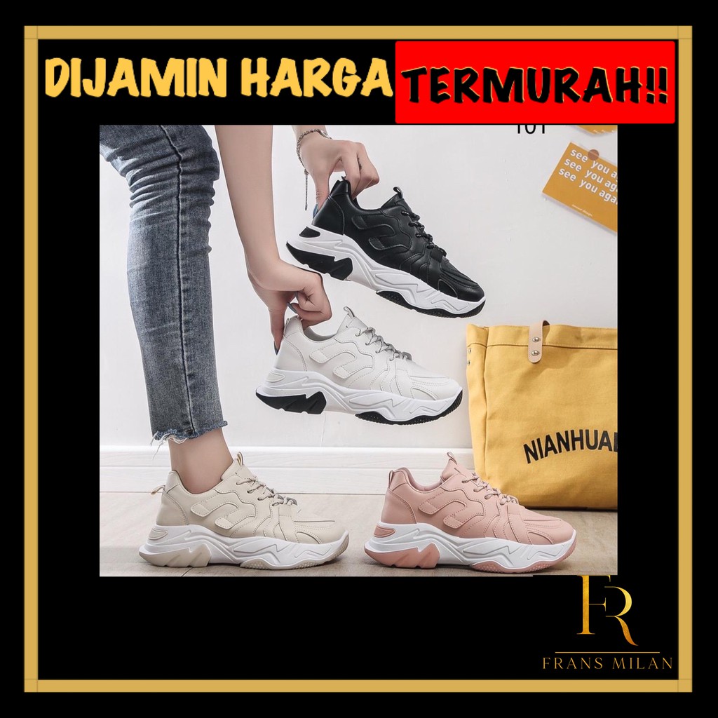 FRANS Sepatu Sneakers Import Fashion Wanita Korea FR #101