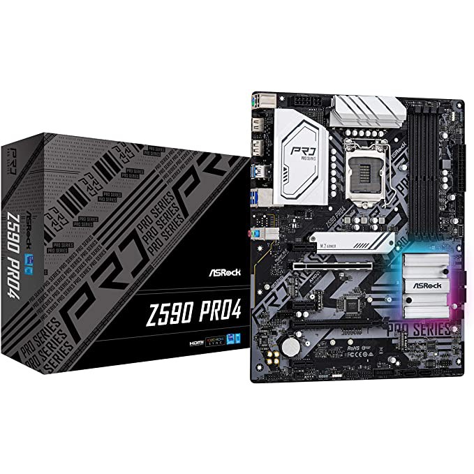 ASROCK MOTHERBOARD Intel Gen Z590 ATX Z590 Pro4