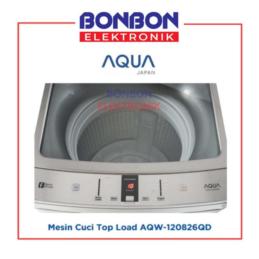 AQUA Mesin Cuci Top Loading 12KG AQW-120826QD / AQW 120826 QD