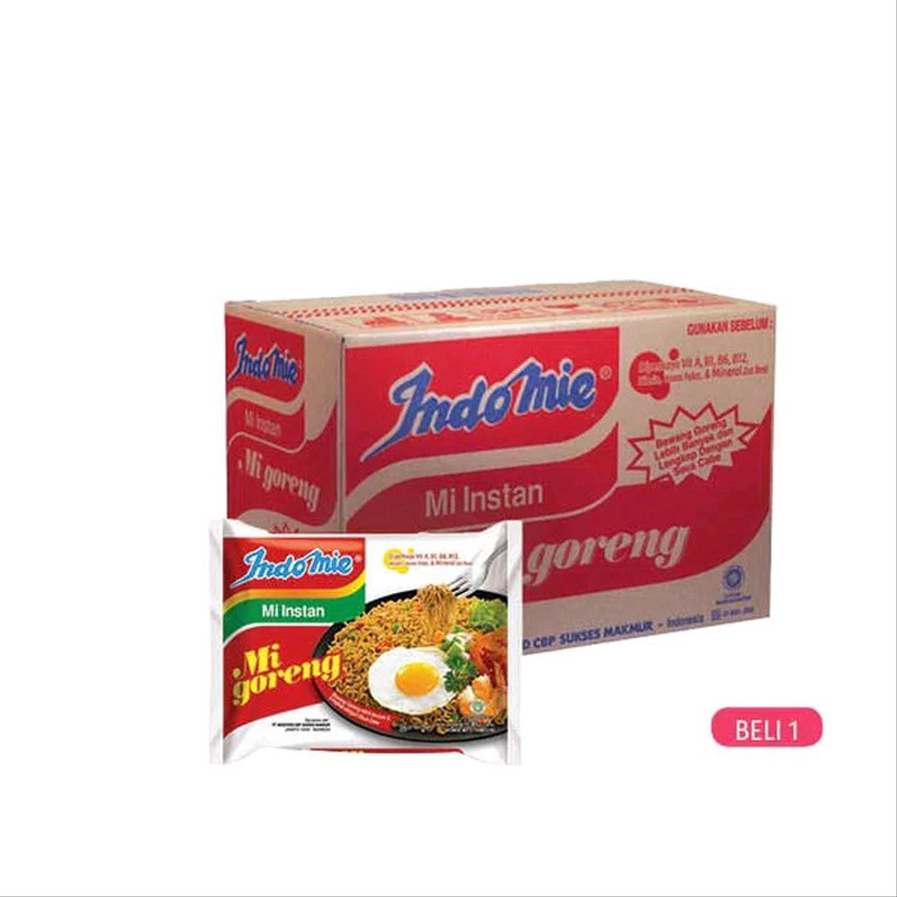 

INDOMIE MI GORENG 80GR 1 KARTON - 40PCS Limited