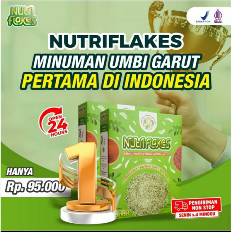 

BEST SELLER 2 BOX NUTRIFLAKES LEBIH HEMAT ASLI ORIGINAL SEREAL UMBI GARUT UNTUK ASAM LAMBUNG