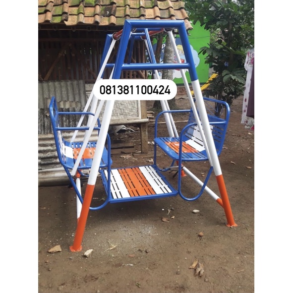 ayunan besi bangku 80cm mainan anak paud ape luar free ongkir jkt