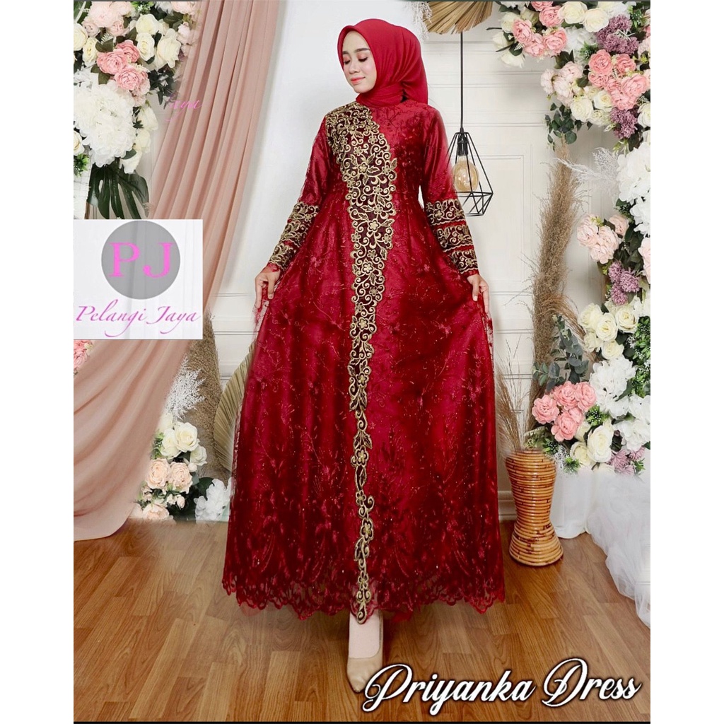 PRIYANKA DRESS// GAMIS PESTA // PELANGI JAYA ORIGINAL