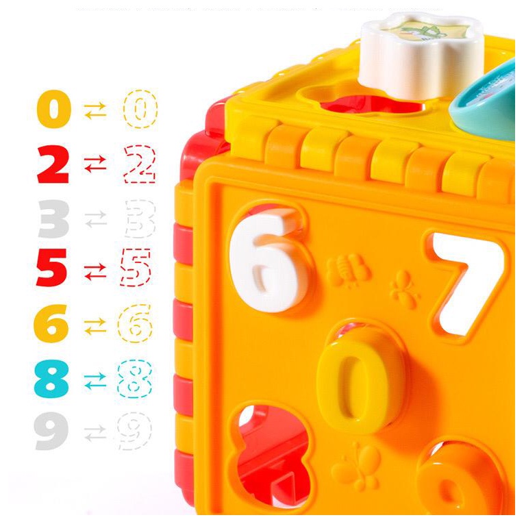 Edufuntoys - MATCHING SHAPE SORTING mainan mencocokan bentuk/ mainan edukasi anak/ puzzle 6 sisi-3