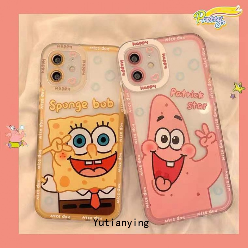 Soft Case Tpu Motif Spongebob Patrick Star Untuk Iphone 8 7 6 6s Plus 11 13 12 Pro Max X Se 2020 Xr Xsmax 6splus 7plus 6plus 8plus Xs