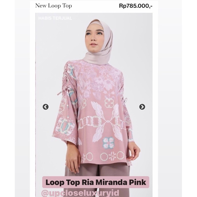 Loop Top Ria Miranda Intertwine Pink
