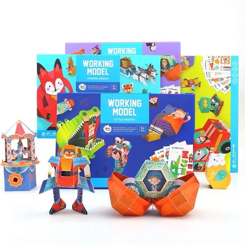 Joan Miro 3D working model origami - prakarya anak - mainan edukasi anak