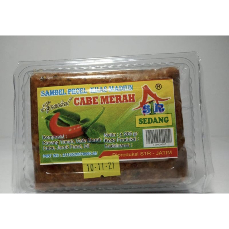 

Sambel Pecel “Cabe Merah” Khas Madiun (250 gram) - Rasa Sedang
