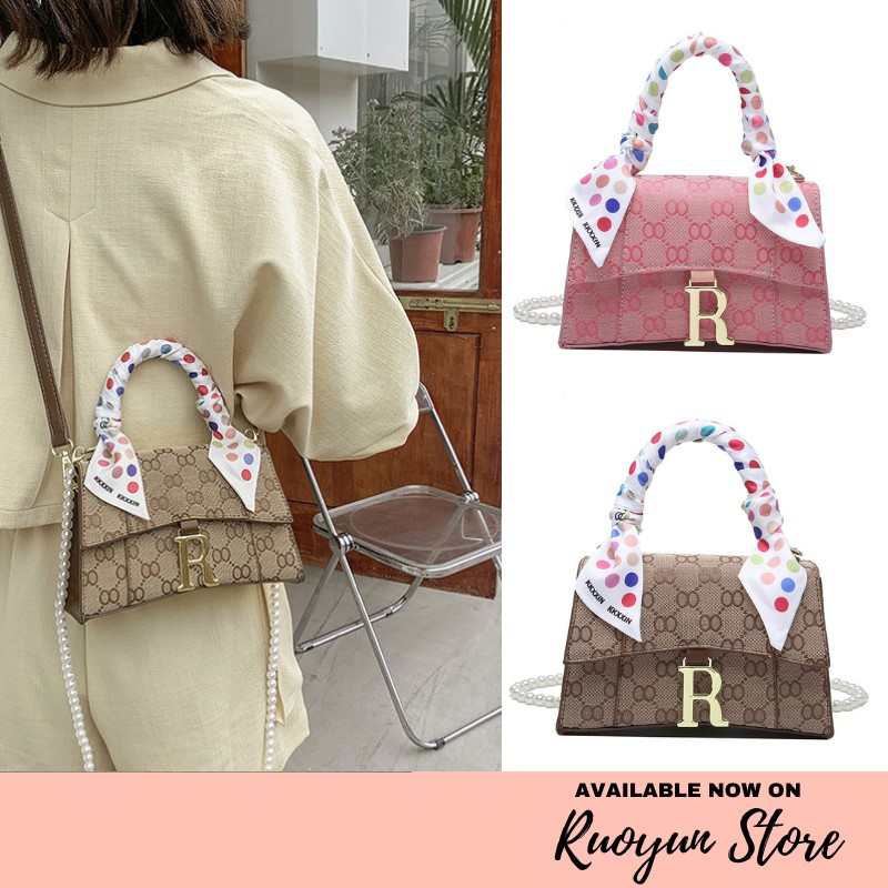 RYX - Lanier Scarf Tas Selempang Korea Wanita Fasion Gaya Casual - Ori Import