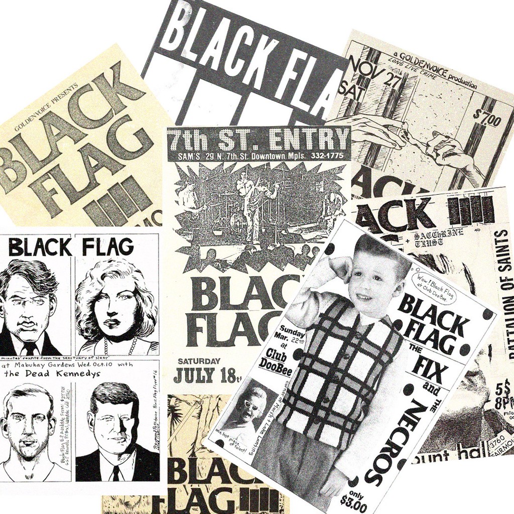 Poster Dinding Kamar Black Flag Vintage Band Punk Shopee Indonesia